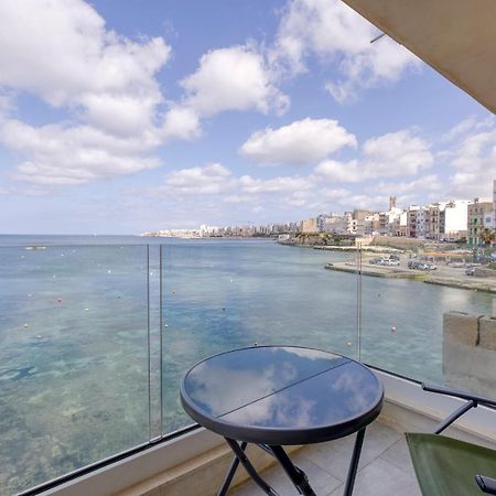Seafront, Studio Home With Private Seaview Terrace By 360 Estates St. Paul's Bay Dış mekan fotoğraf